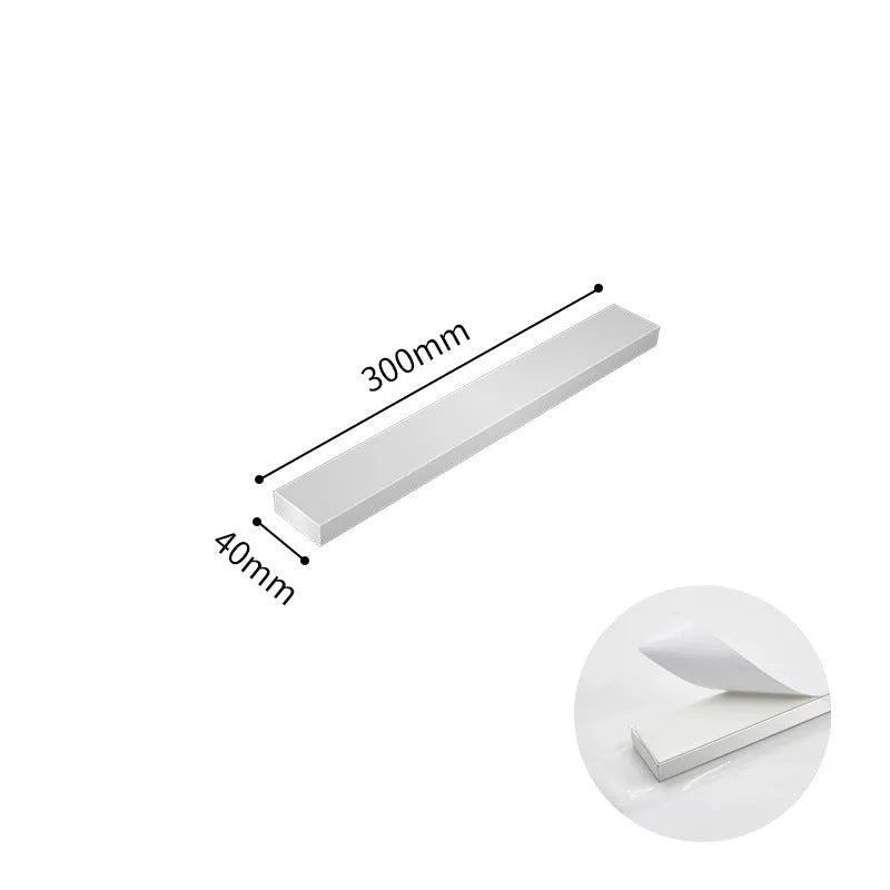 Stainless steel wall-mounted magnetic knife storage rack in various sizes.
