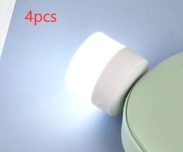 Compact USB LED night light in multiple colours for eye protection and portable use