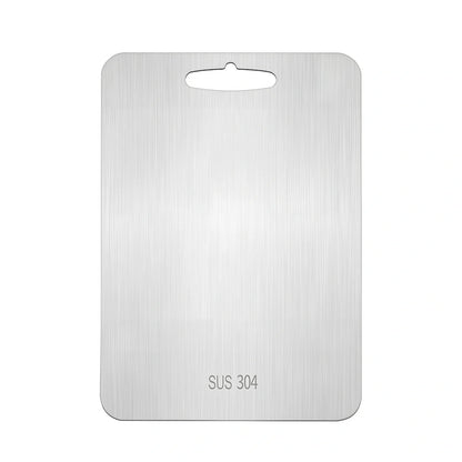 304 stainless steel cutting board, 30x46cm size with 2mm thickness, smooth hygienic surface for kitchen use