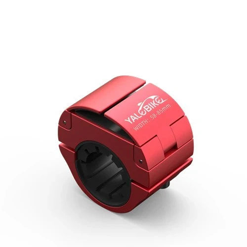 Universal bike phone mount with invisible folding design in black, red, and silver