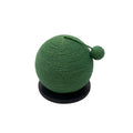 Cat scratching ball board toy cactus shape sisal rope black background 20x20x22 cm