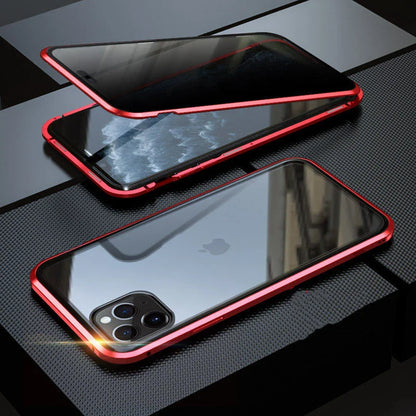 Clamshell anti-spy phone case for iPhone in various colours