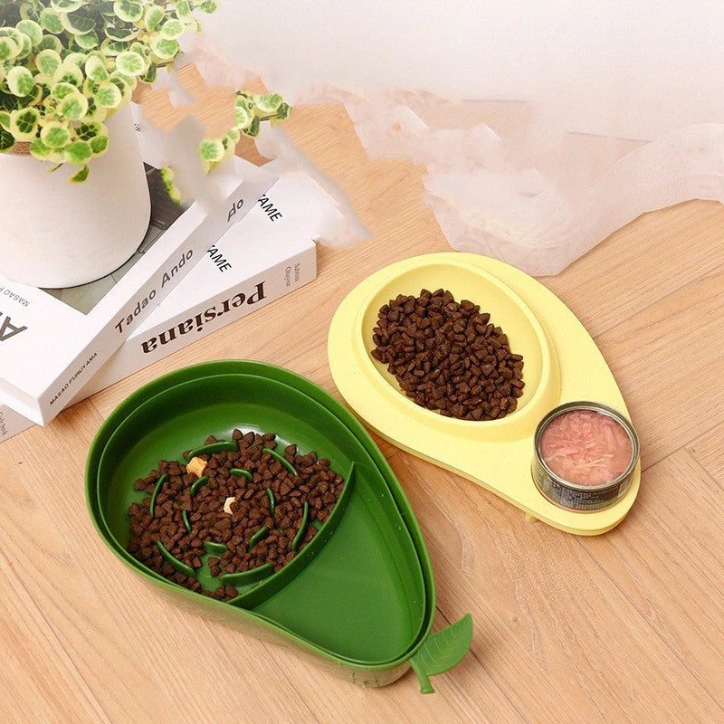 NZ Stylish Avocado-Shaped Automatic Pet Feeder and Water Dispenser for Dogs and Cats