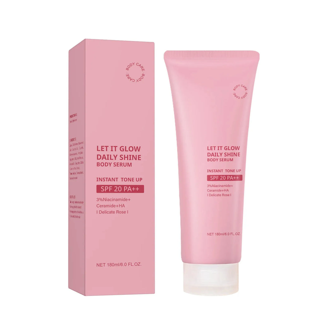 Body Gentle Moisturizing Brightening Cream 180ml in white packaging, suitable for universal skin types