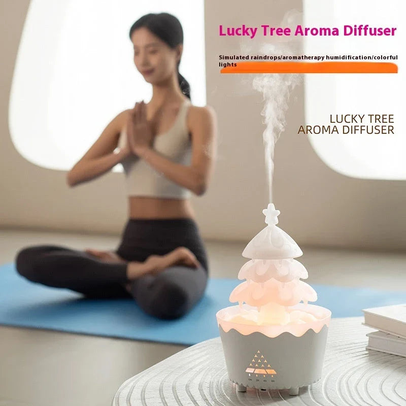 Premium Ultrasonic Aromatherapy Diffuser with Adjustable LED Lighting, Remote Control, and Automatic Shut-Off