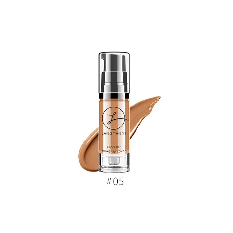 Professional waterproof liquid foundation concealer for flawless skin coverage