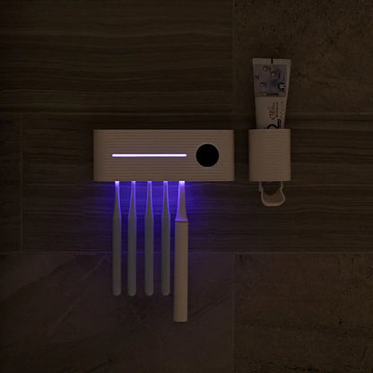UV Toothbrush Two-in-One Plastic Sterilizer with medical-grade UV light for 99.9% germ kill