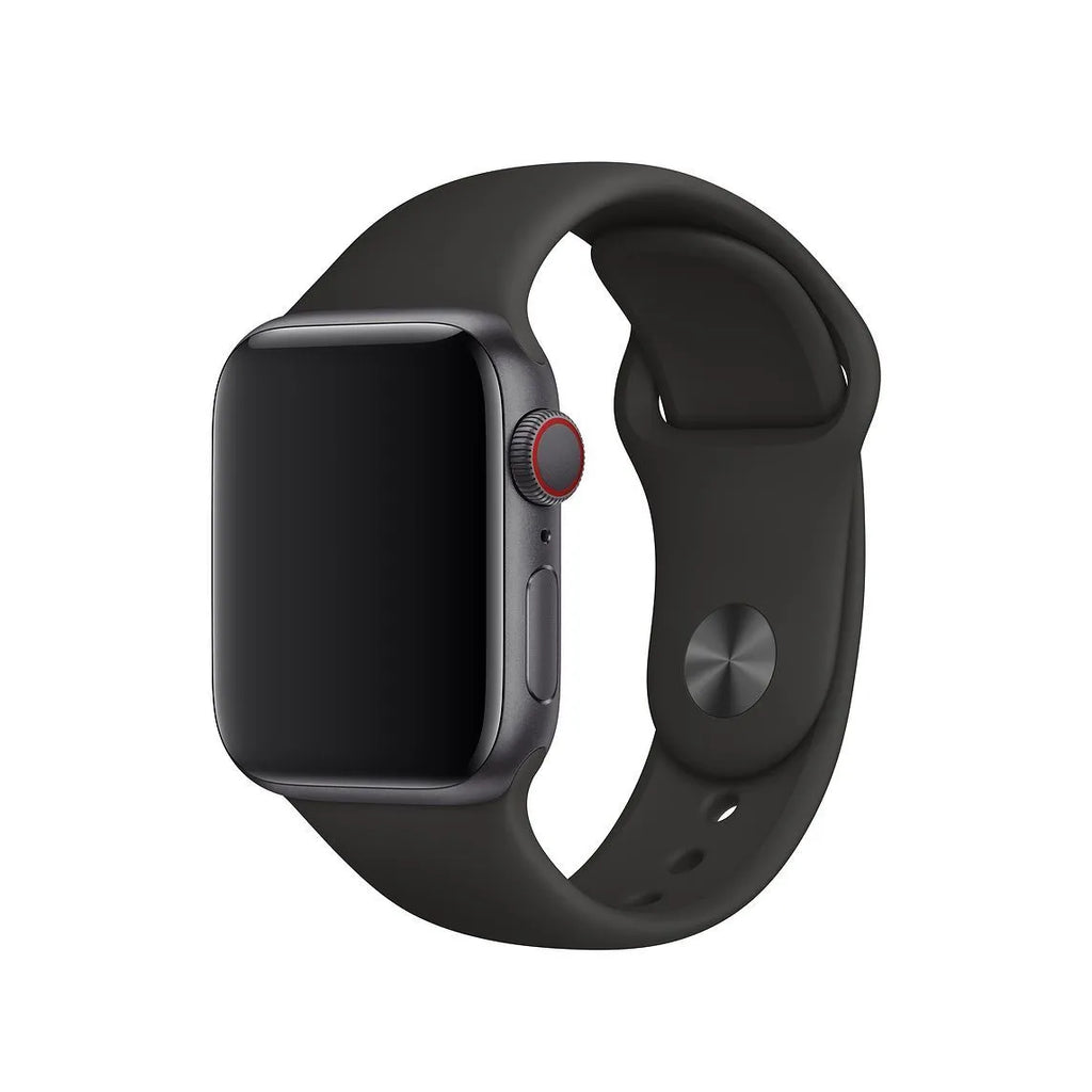 Pinkycolor silicone watch band replacement strap for iWatch in Charcoal colour, 38mm size