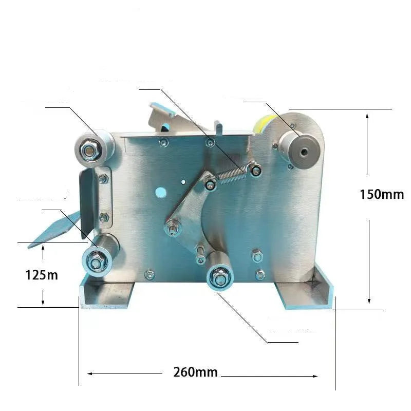 Desktop mini electric polisher fixed angle grinder silver with 400W motor stainless steel rack