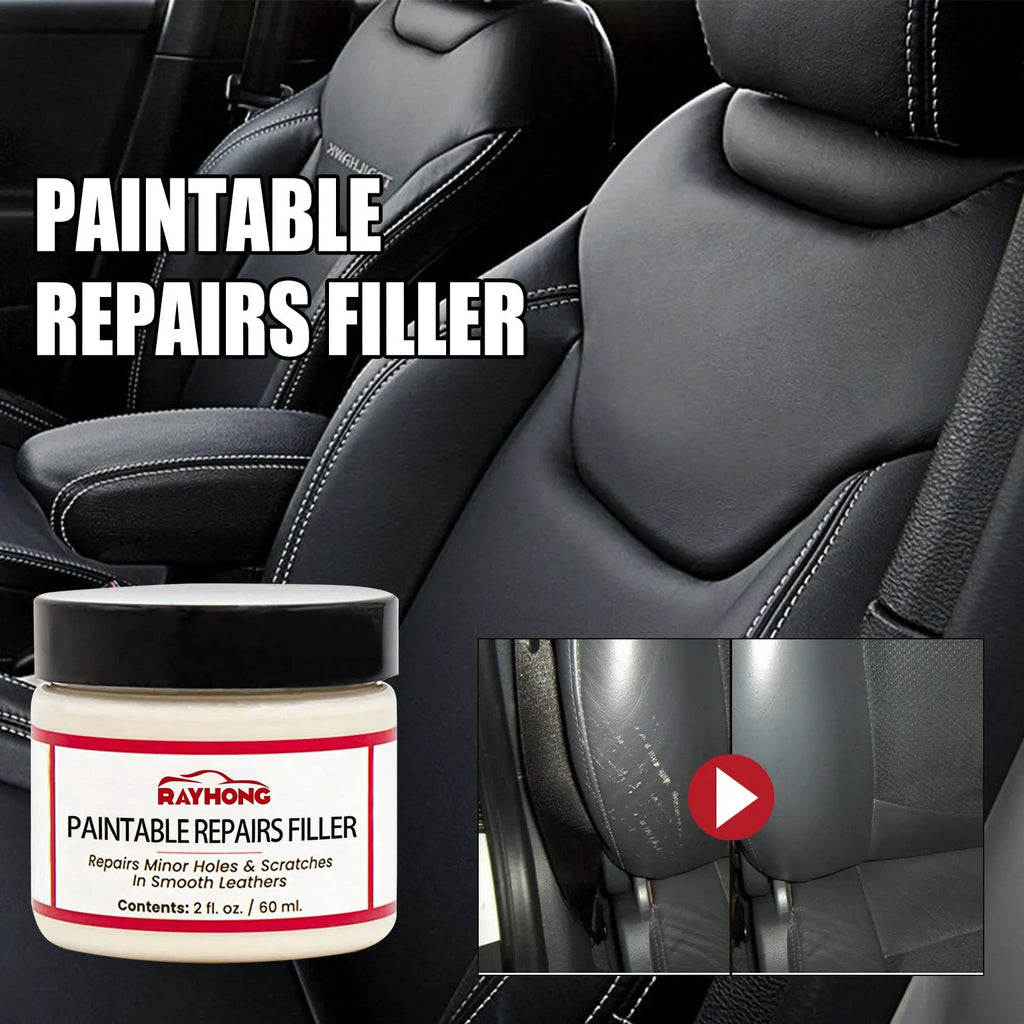 60ml leather repair paste container for car seat and furniture scratch restoration