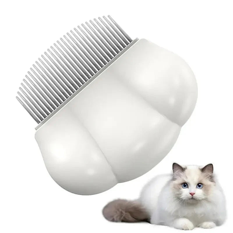 Universal pet grooming comb in cream white, romantic cherry blossoms, and fresh mint colors