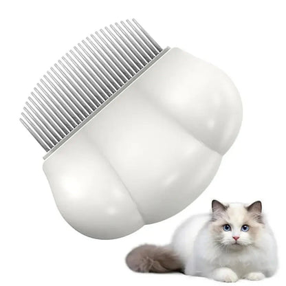 Universal pet grooming comb in cream white, romantic cherry blossoms, and fresh mint colors