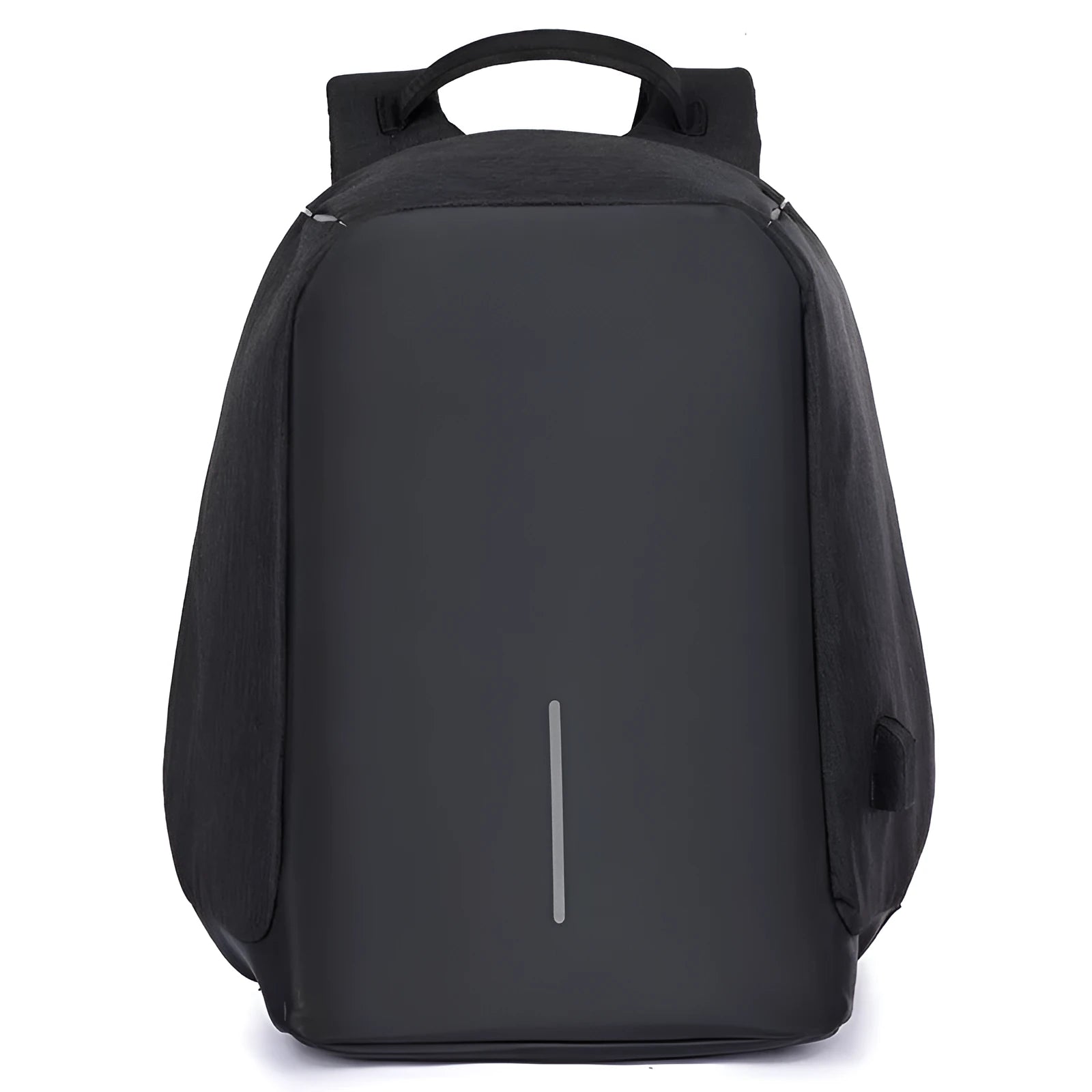 Men's 15.6 inch Oxford cloth laptop backpack with reflective strips and multiple pockets, purple colour