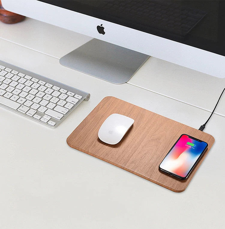 Wooden wireless charger with QI 1.1 standard and 5W output