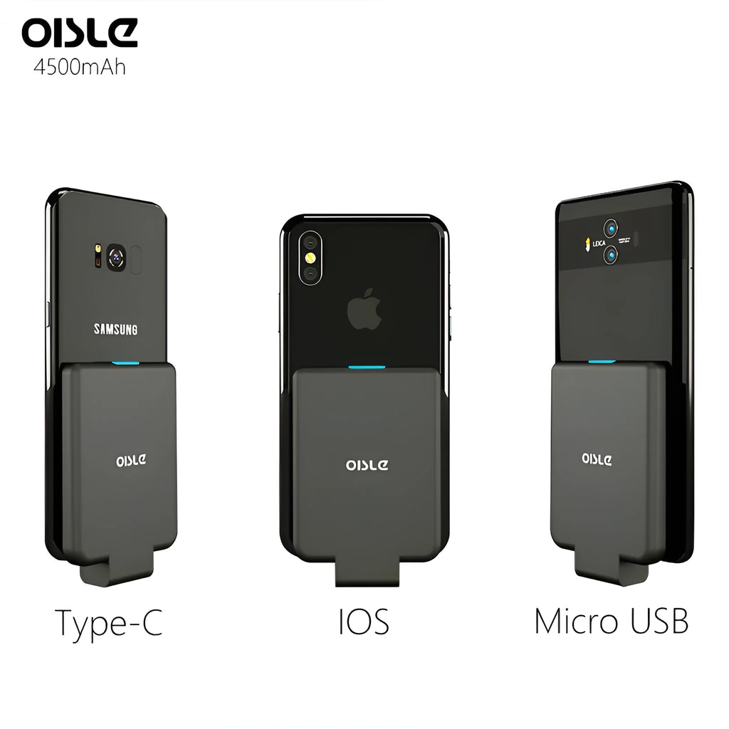 MP282P 4500mAh back clip battery pack in black white blue pink and red colour options