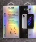 Luminous soft edge tempered glass screen protector for Apple iPhone models with fluorescent colour finish
