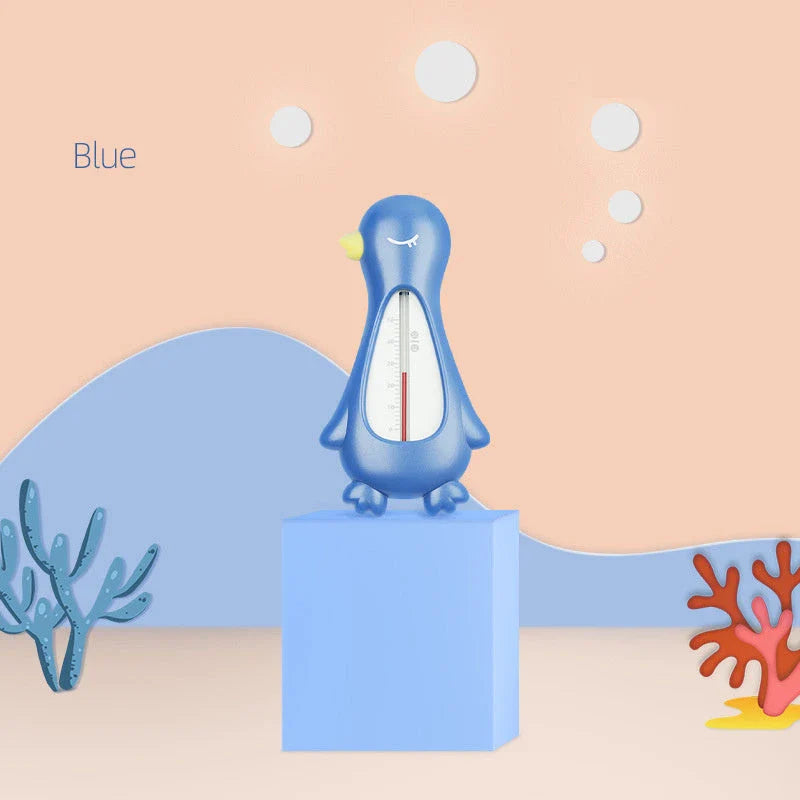 Baby Bath Water Thermometer with safety features and cartoon design