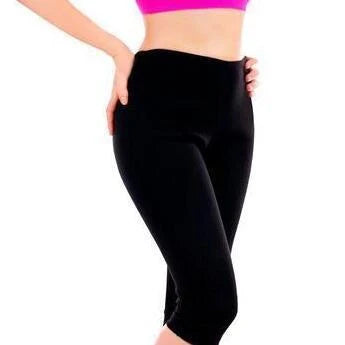 High Waist Thermal Slimming Pants in black, made from 100% polyester for workout and daily wear