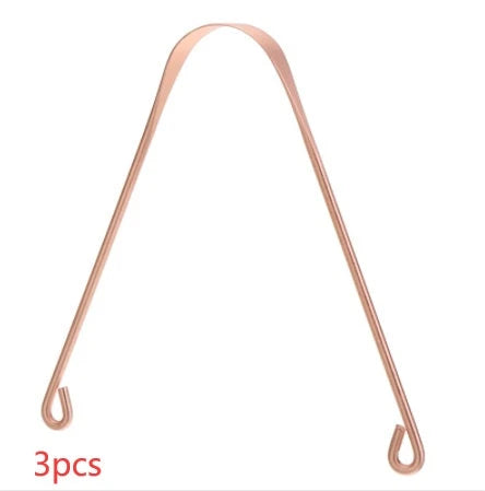 Copper tongue scraper for effective oral hygiene and fresher breath