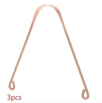 Copper tongue scraper for effective oral hygiene and fresher breath