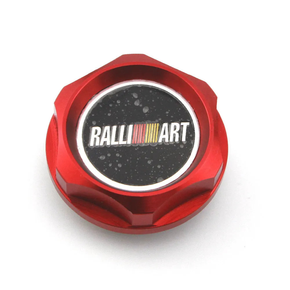 Aluminium alloy oil filter cap for Mitsubishi car modification in six colour options.