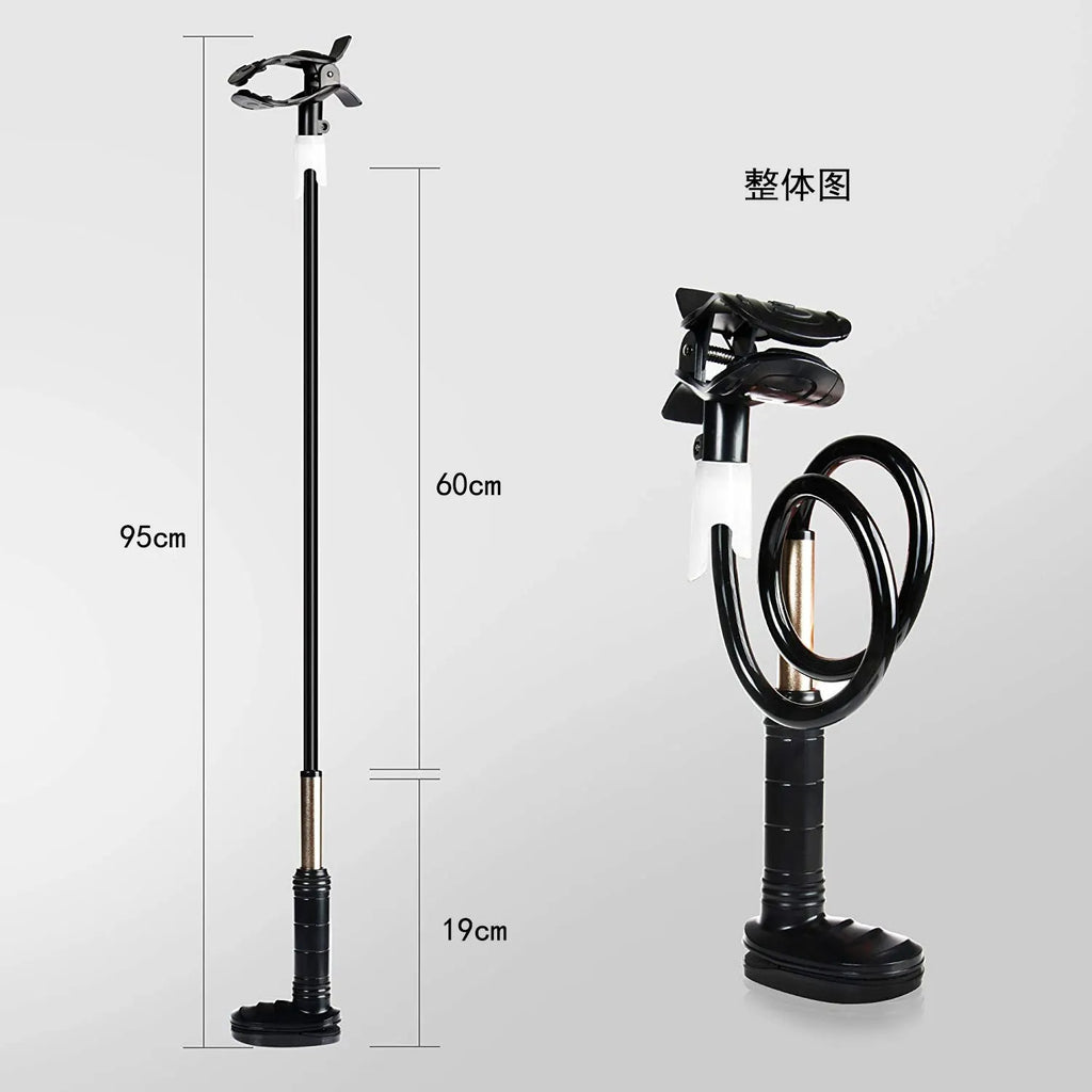 95cm aluminium alloy ABS ventilator hose bracket in black or white for hospital and home care