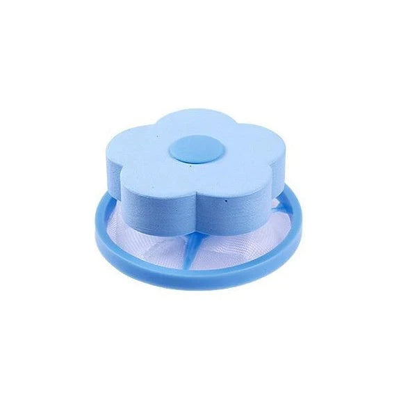 Float Filter for Washing Machine Hair Remover with flower design in various colours