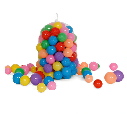 145x145cm baby crawling mat with colourful 5.5cm PE balls and toddler fence enclosure