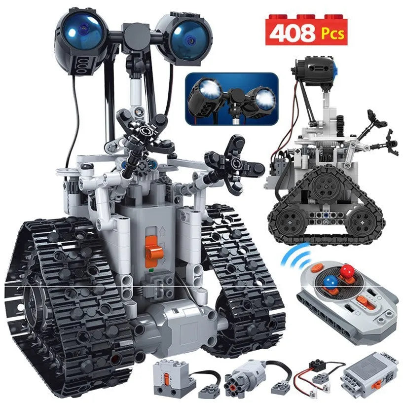 Robot electric control block building blocks in ABS plastic with smooth rounded corners for safe children's play