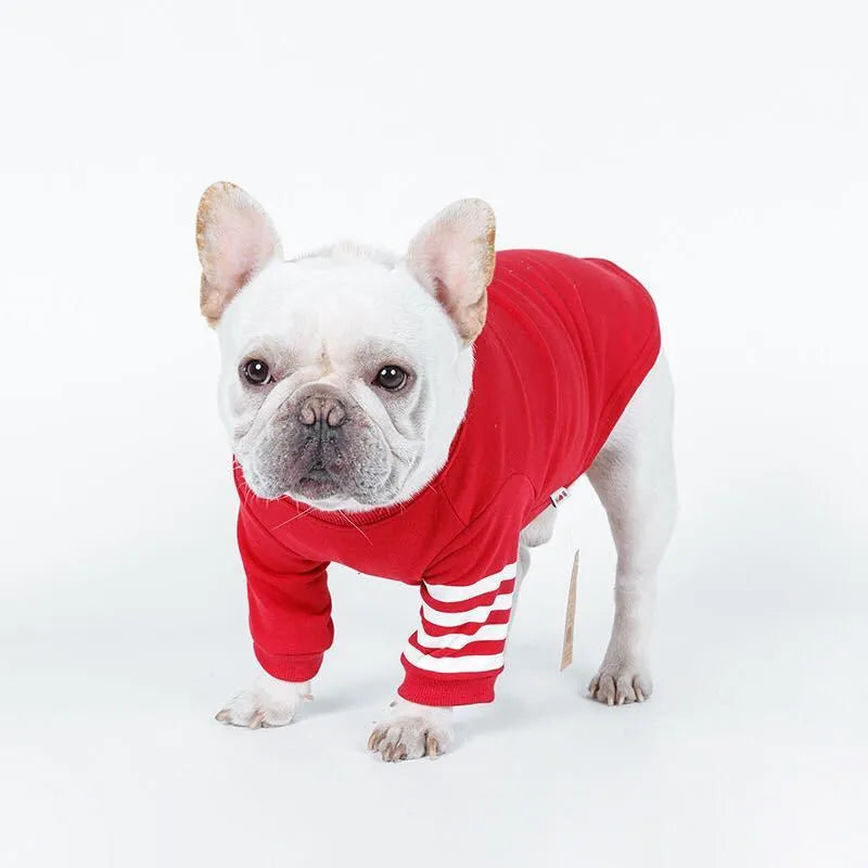 Blue dog sweater fleece winter coat reversible adjustable pet vest size small