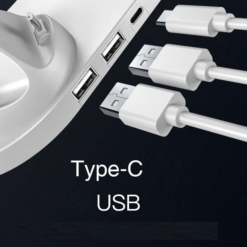 6 in 1 wireless charger for iPhone and watch, fast charging pad in black, compact 23cm design