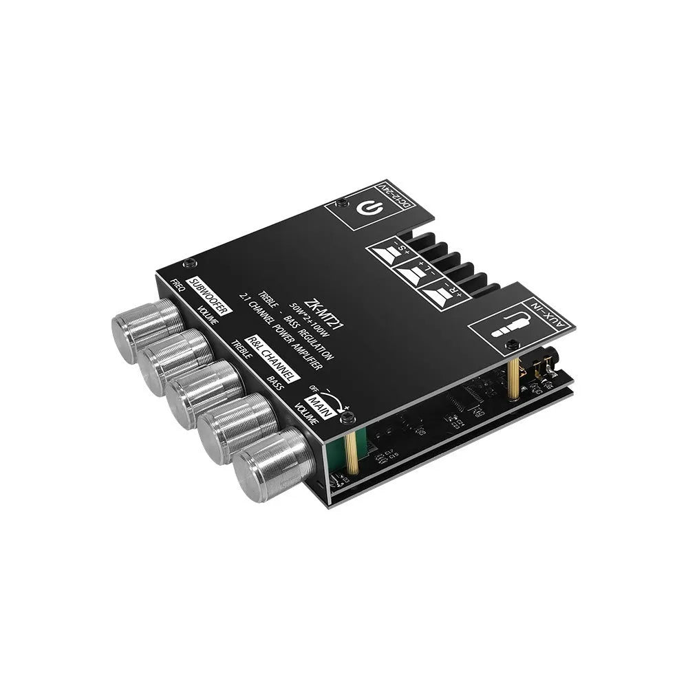 MT21 Bluetooth digital amplifier board PCB with 324 communication interface for DIY subwoofer speaker project