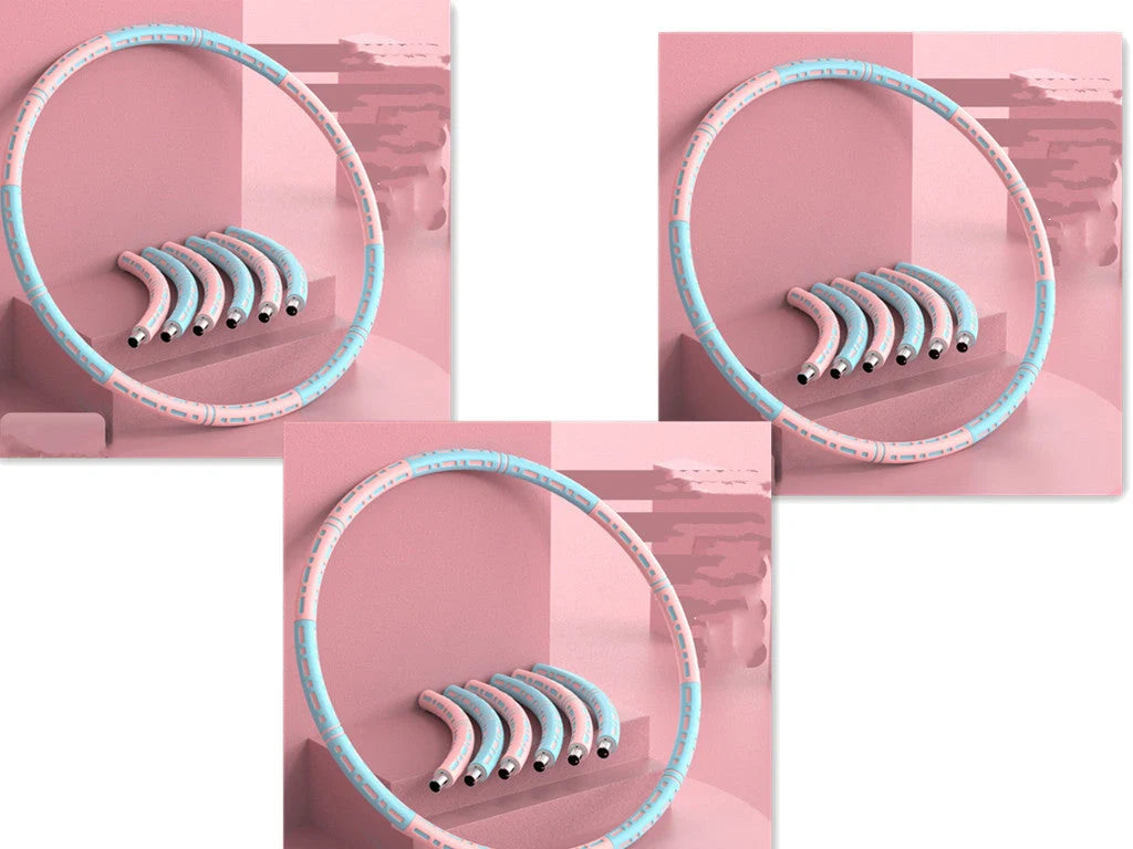 Stainless steel fitness hoop with high elastic foam for waist training