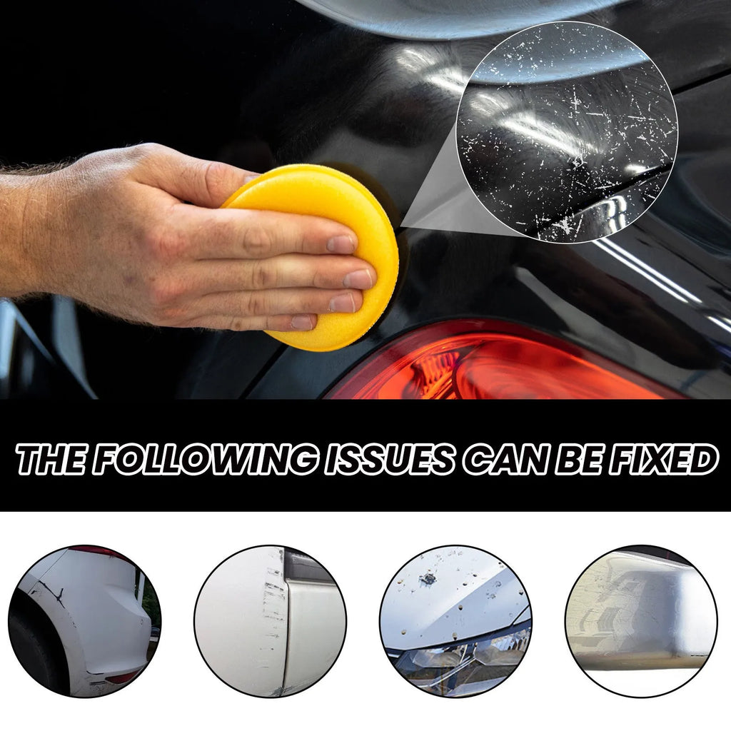 120ml car scratch wax polish kit with sponge and towel for paint protection