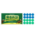Pack of 16 cockroach bait gel stations with adhesive pads for indoor pest control.