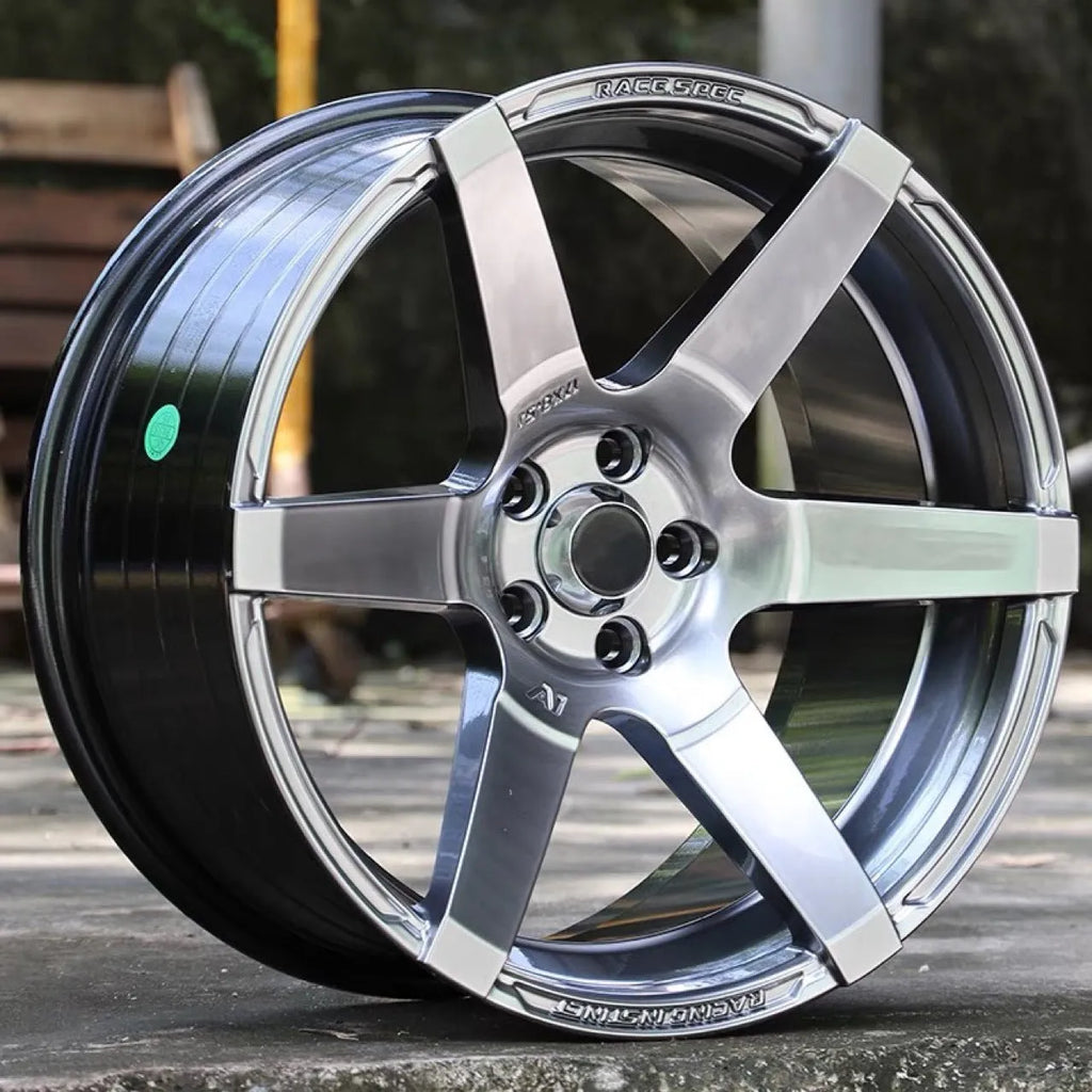 Low-lying wide-sided large concave aluminium alloy wheel modification in 18-inch size for custom car styling