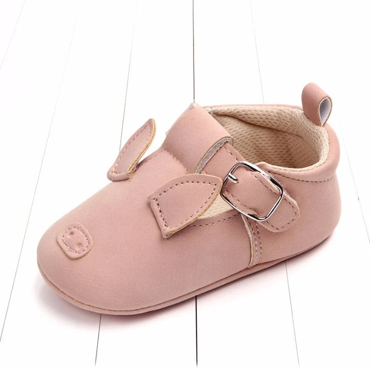 Cartoon animal baby shoes with non-slip soft bottom for spring and autumn wear
