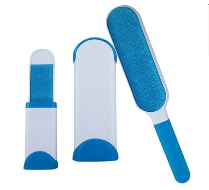Reusable pet hair remover with self-cleaning base in multiple colours
