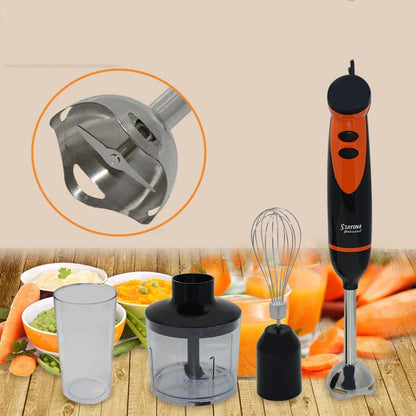Multifunction electric hand blender beater with stainless steel rod and edible engineering plastic body