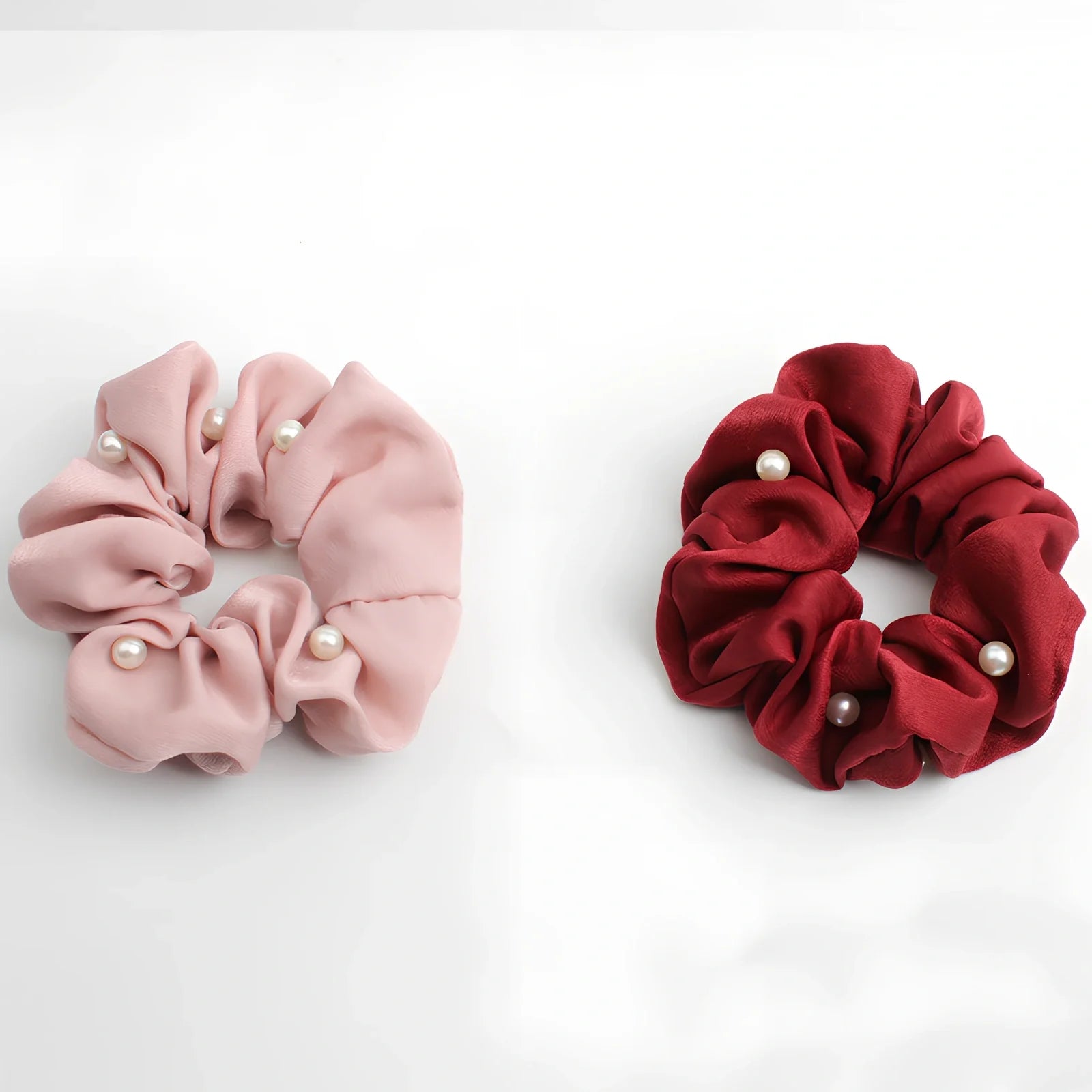 Cotton fabric hair elastic with 2.5cm width and 8cm diameter in assorted colours