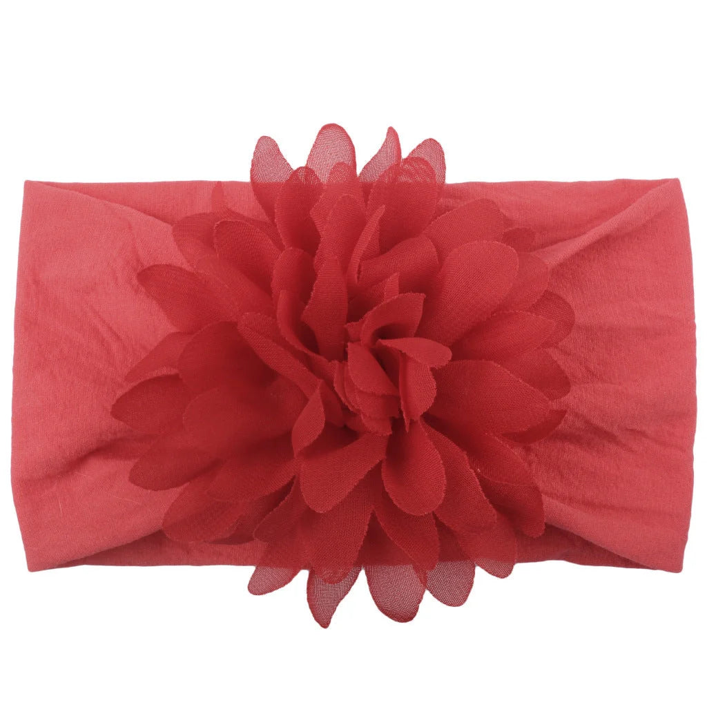 Handmade chiffon flower headband for babies in various colours