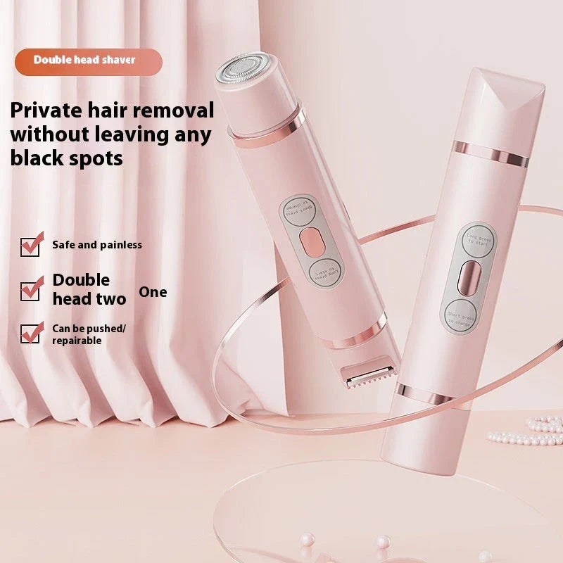 Premium electric shaver and painless women's epilator for flawless hair removal on face, underarms, legs, and bikini area