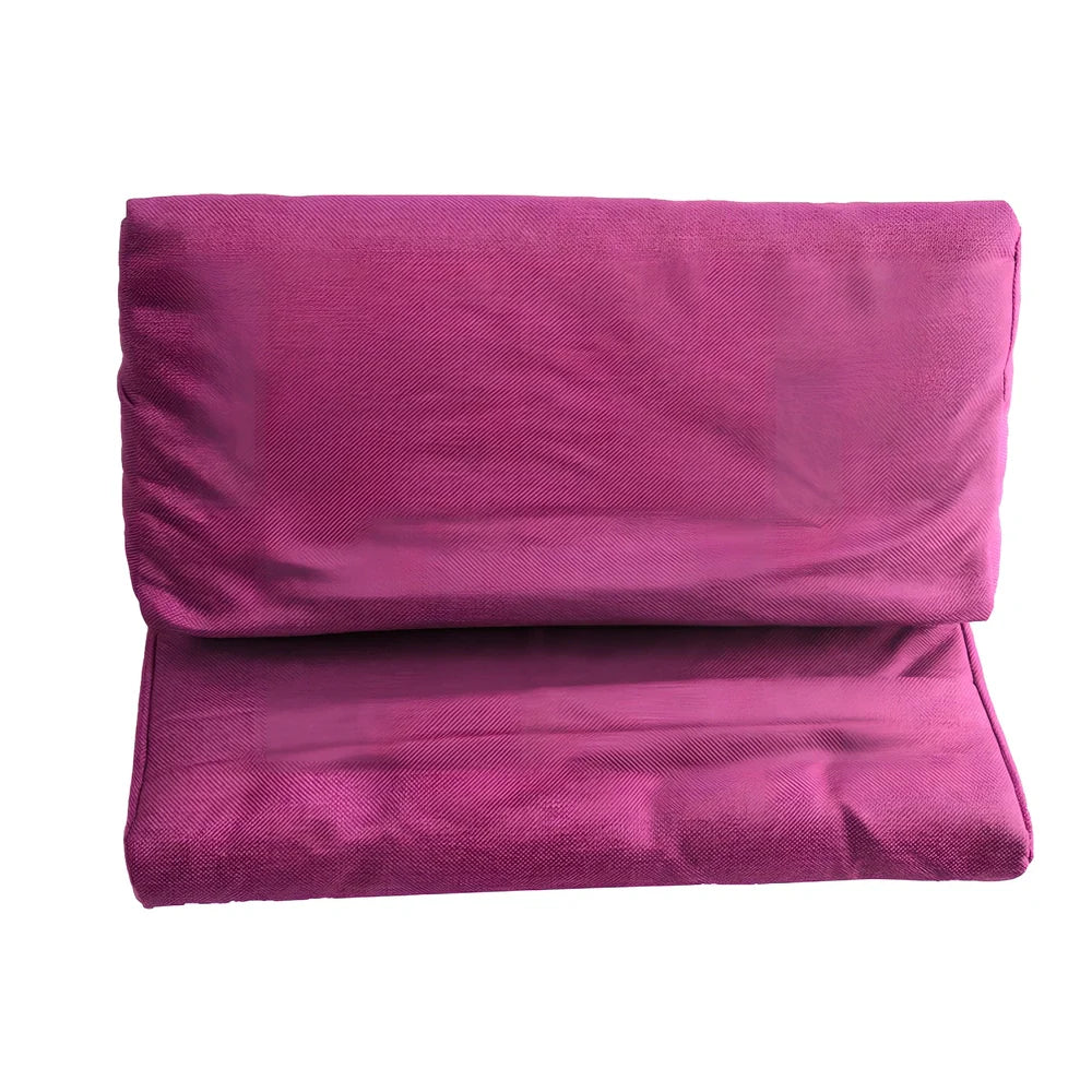 Candy-shaped beige tablet support pillow made of slow rebound foam, height over 25cm, for stable phone and tablet holding