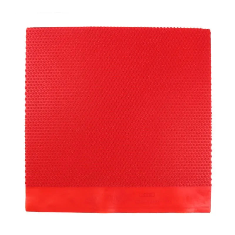 Single uncut sheet of black small particle table tennis racket rubber.