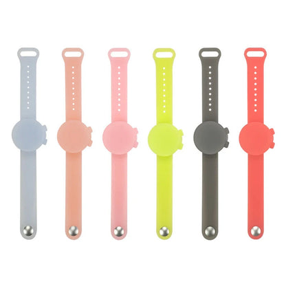 Outdoor silicone wristband hand sanitizer disinfectant bracelet in various colours