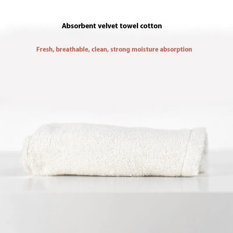 White cotton hooded wrap towel for pets, available in sizes S and M, used for drying dogs and cats after bath or walk