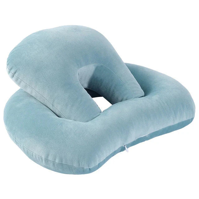 Plush U-shaped travel neck pillow in various colors for ultimate comfort and support
