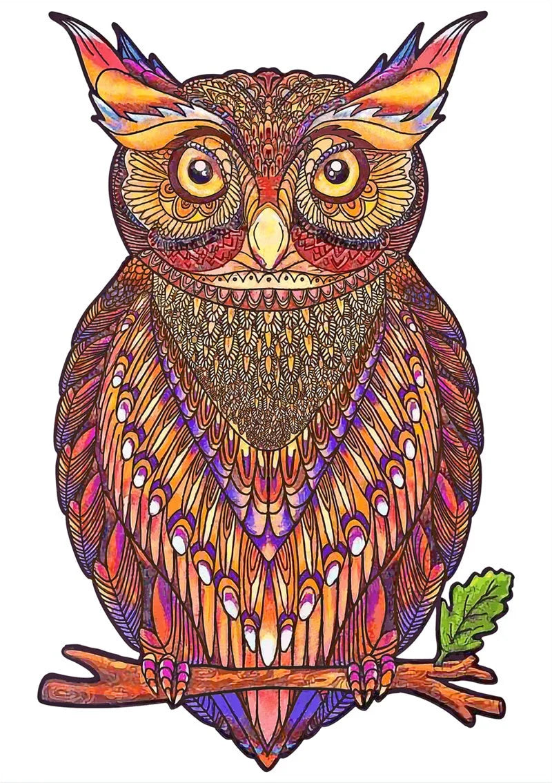 Colourful animal-shaped wooden jigsaw puzzles for children, educational and fun