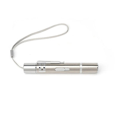 USB rechargeable laser pointer cat toy with five light modes for pets