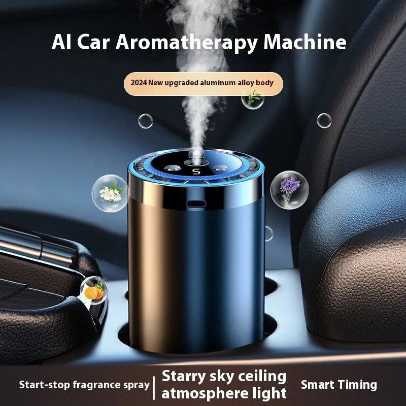 Starry Sky auto perfume aromatherapy car fragrance sprayer with three-gear adjustment and deodorant function